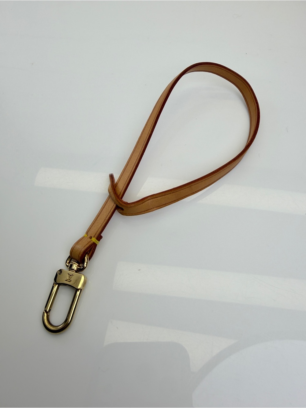 LOUIS VUITTON Natural Vachetta Leather Accessories Pochette Strap